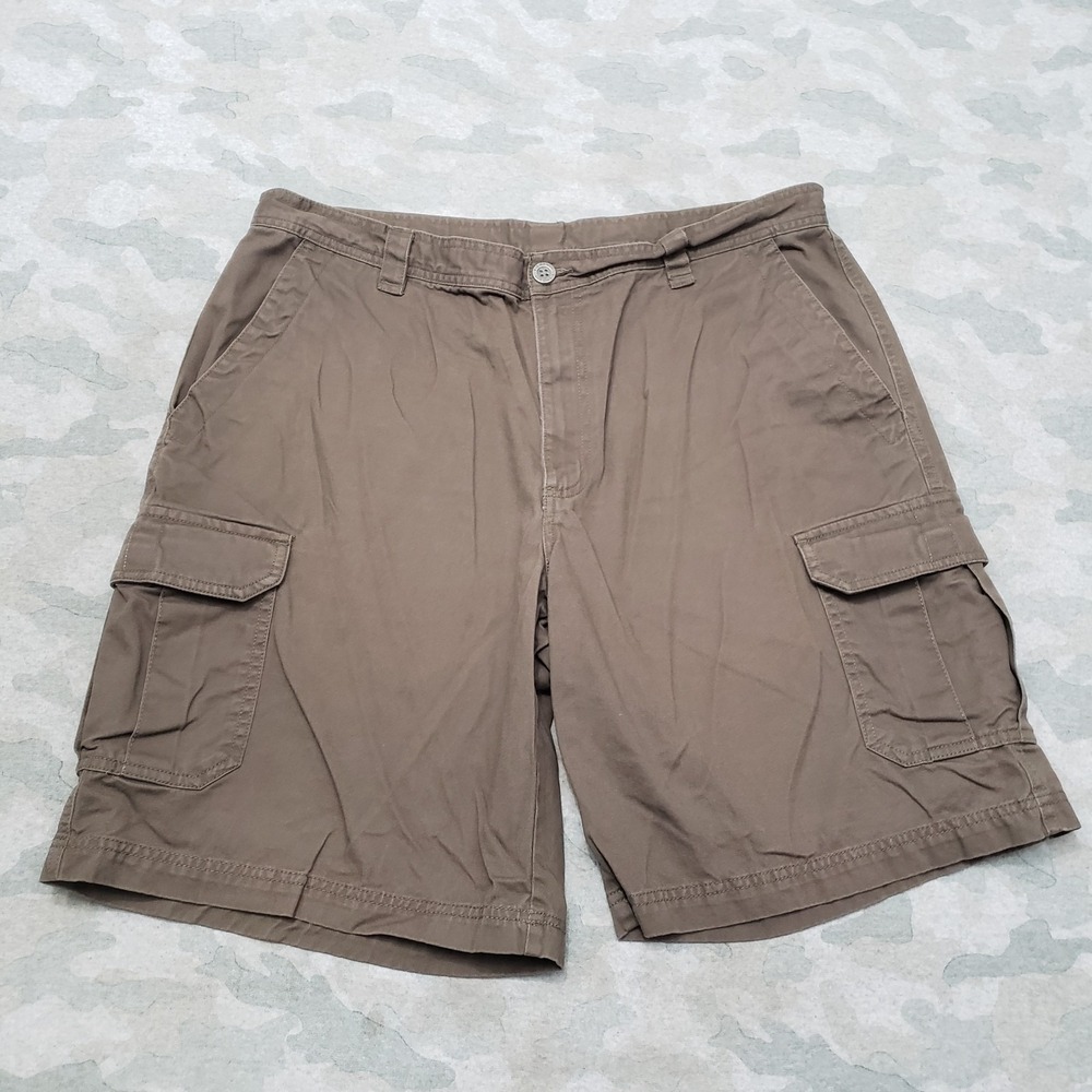 Columbia Shorts Mens 38x10 Brown Cargo Pockets Outdoors Hiking Travel Camp‎